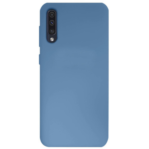 Силиконовый чехол для Samsung A50 Silicone Case Full Azure