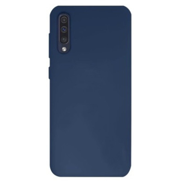 Силиконовый чехол для Samsung A50 Silicone Case Full Dark Blue