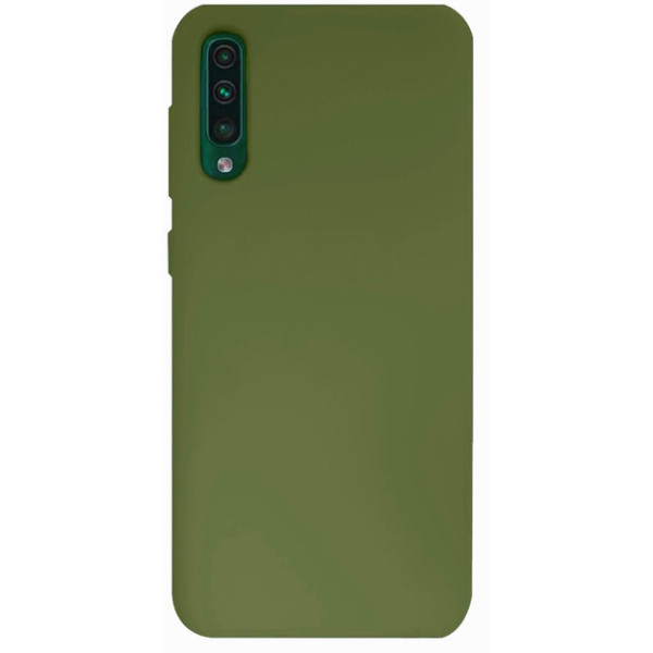 Силиконовый чехол для Samsung A50 Silicone Case Full Khaki