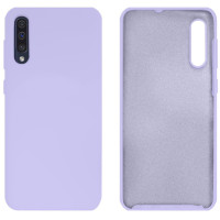 Силіконовий чохол для Samsung A50 Silicone Case Full Light Purple