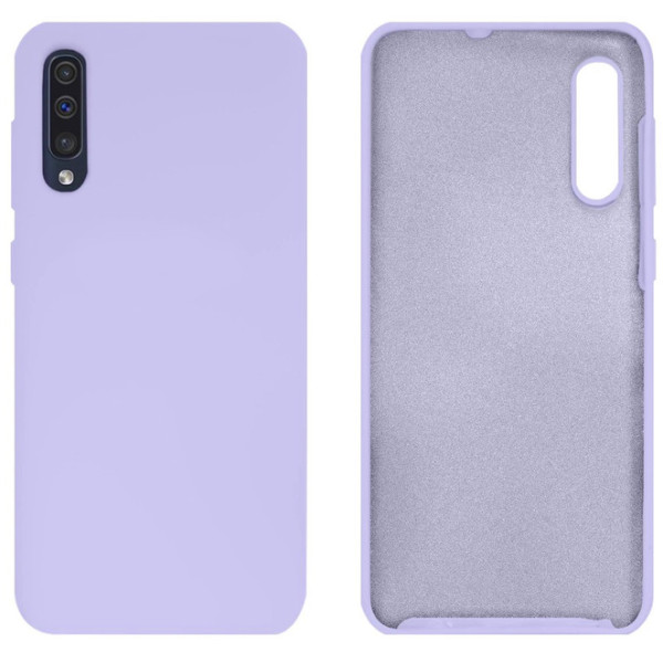 Силіконовий чохол для Samsung A50 Silicone Case Full Light Purple