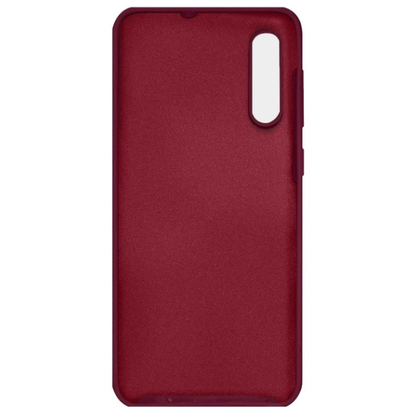 Силиконовый чехол для Samsung A50 Silicone Case Full Marsala