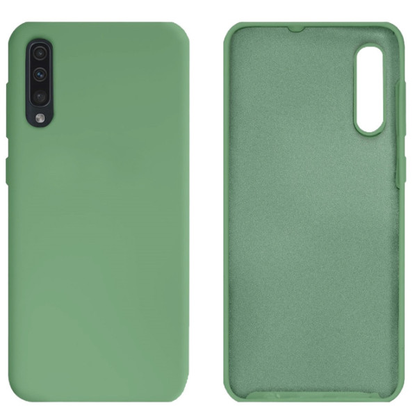 Силиконовый чехол для Samsung A50 Silicone Case Full Mint