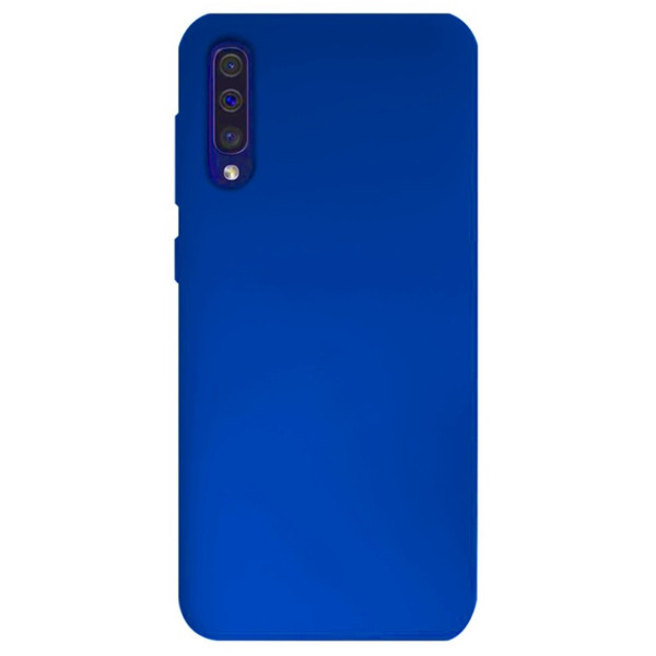 Силіконовий чохол для Samsung A50 Silicone Case Full Neon Blue