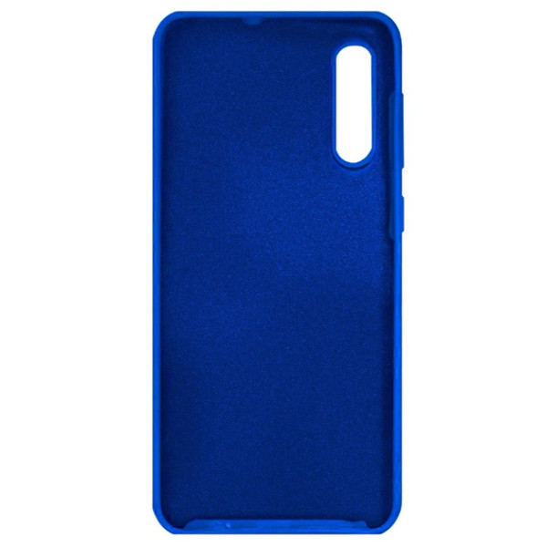 Силіконовий чохол для Samsung A50 Silicone Case Full Neon Blue