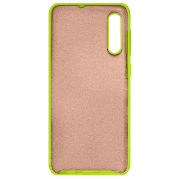 Силиконовый чехол для Samsung A50 Silicone Case Full Neon Green