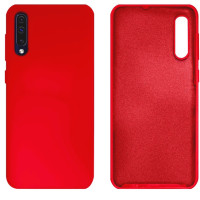 Силіконовий чохол для Samsung A50 Silicone Case Full Red