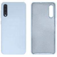 Силиконовый чехол для Samsung A50 Silicone Case Full Sky blue
