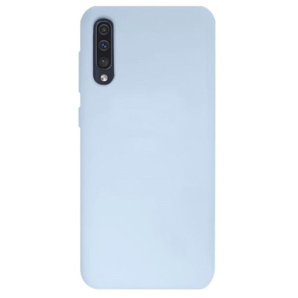 Силиконовый чехол для Samsung A50 Silicone Case Full Sky blue