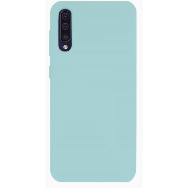 Силиконовый чехол для Samsung A50 Silicone Case Full Turquoise