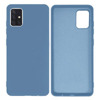 Силіконовий чохол для Samsung A51 Silicone Case Full Azure