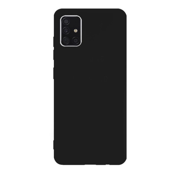 Силиконовый чехол для Samsung A51 Silicone Case Full Black