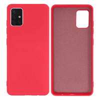 Силиконовый чехол для Samsung A51 Silicone Case Full Coral