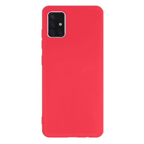 Силиконовый чехол для Samsung A51 Silicone Case Full Coral