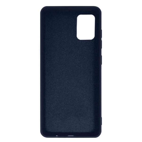 Силиконовый чехол для Samsung A51 Silicone Case Full Dark Blue