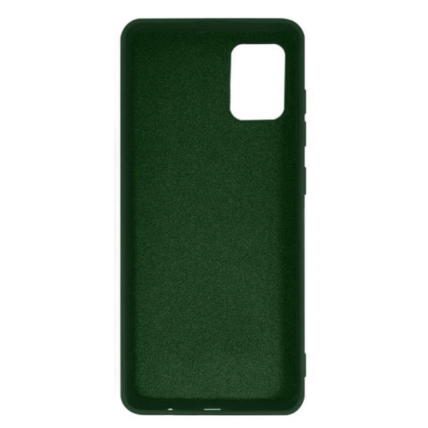 Силиконовый чехол для Samsung A51 Silicone Case Full Dark Green
