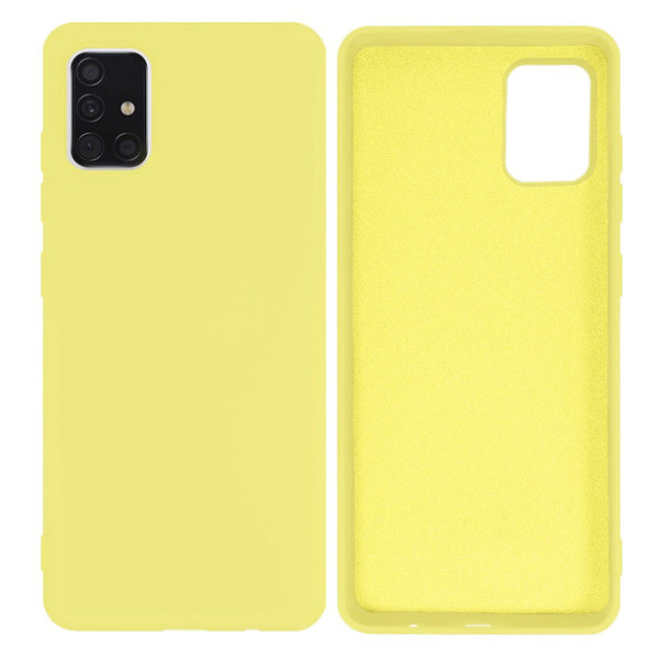 Силиконовый чехол для Samsung A51 Silicone Case Full Lemonade