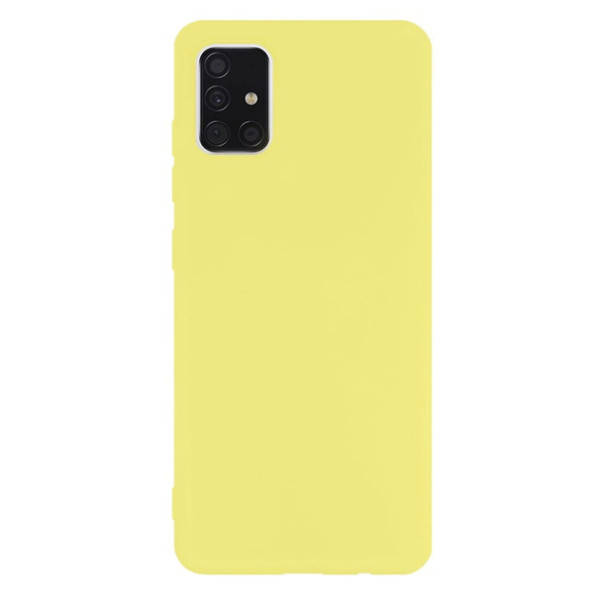 Силиконовый чехол для Samsung A51 Silicone Case Full Lemonade