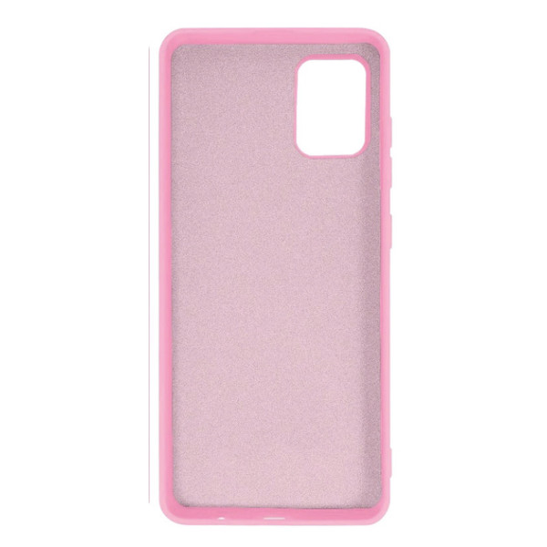 Силиконовый чехол для Samsung A51 Silicone Case Full Light Pink
