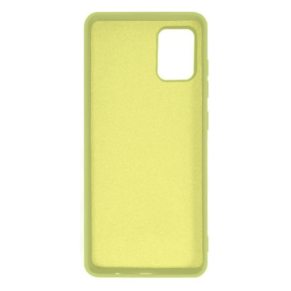 Силиконовый чехол для Samsung A51 Silicone Case Full Lime Green