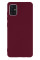 Силиконовый чехол для Samsung A51 Silicone Case Full Marsala