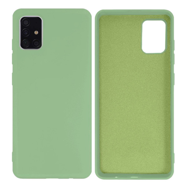 Силиконовый чехол для Samsung A51 Silicone Case Full Mint