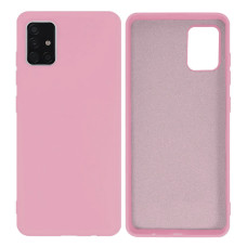 Силіконовий чохол для Samsung A51 Silicone Case Full Pink