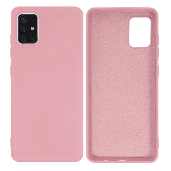 Силиконовый чехол для Samsung A51 Silicone Case Full Pink Sand