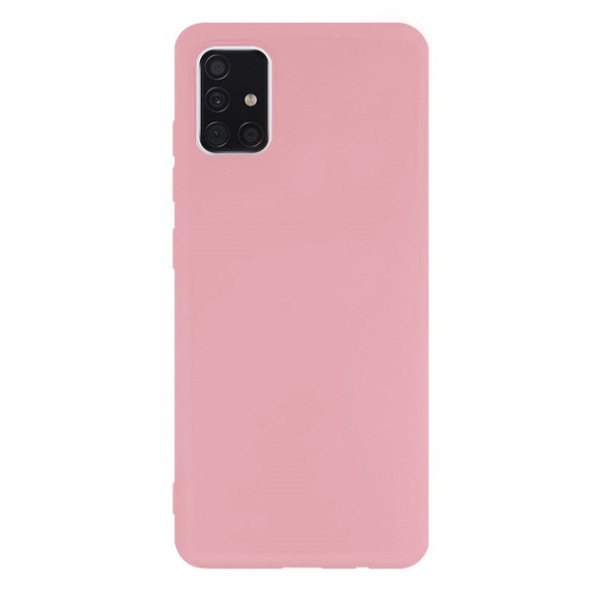Силиконовый чехол для Samsung A51 Silicone Case Full Pink Sand