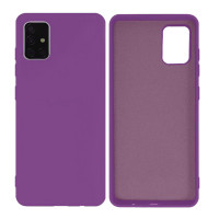 Силиконовый чехол для Samsung A51 Silicone Case Full Purple