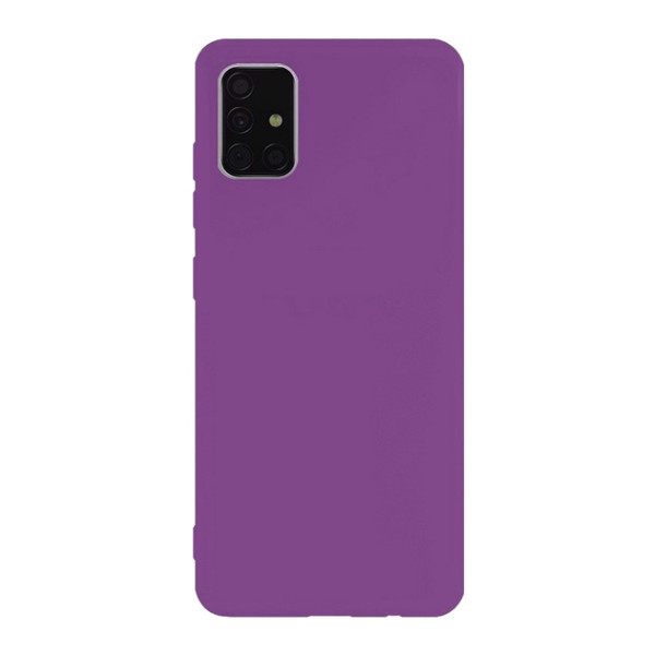 Силиконовый чехол для Samsung A51 Silicone Case Full Purple