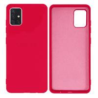 Силіконовий чохол для Samsung A51 Silicone Case Full Raspberry Red