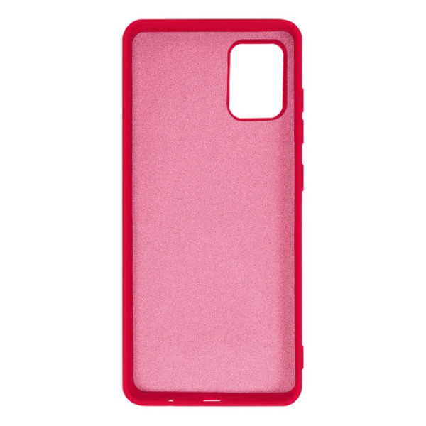 Силиконовый чехол для Samsung A51 Silicone Case Full Raspberry Red