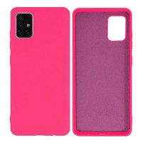 Силиконовый чехол для Samsung A51 Silicone Case Full Shiny Pink