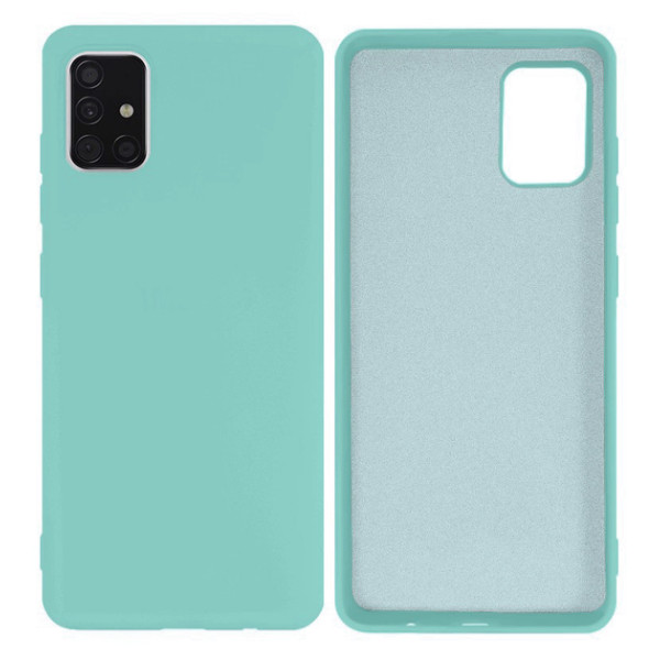 Силиконовый чехол для Samsung A51 Silicone Case Full Turquoise