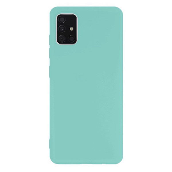 Силиконовый чехол для Samsung A51 Silicone Case Full Turquoise