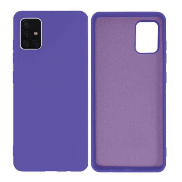 Силиконовый чехол для Samsung A51 Silicone Case Full Ultraviolet