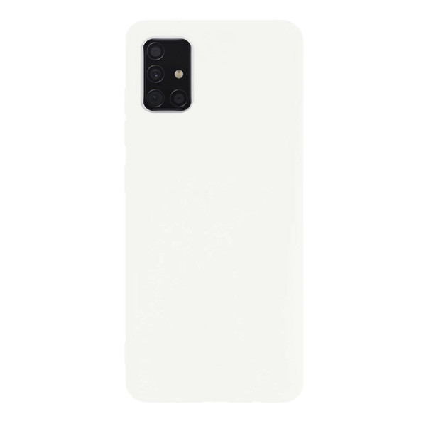 Силиконовый чехол для Samsung A51 Silicone Case Full White