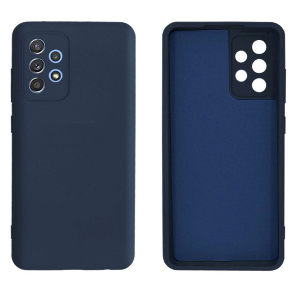 Силиконовый чехол для Samsung A52/A52s Silicone Case Full Dark Blue