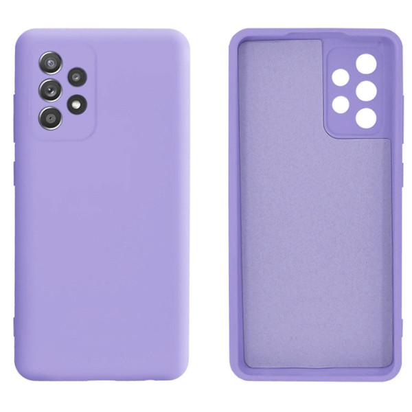 Силиконовый чехол для Samsung A52/A52s Silicone Case Full Light Purple