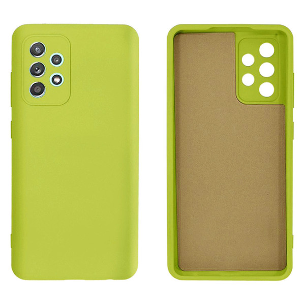 Силиконовый чехол для Samsung A52/A52s Silicone Case Full Lime Green