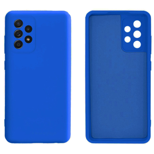 Силиконовый чехол для Samsung A52/A52s Silicone Case Full Neon Blue