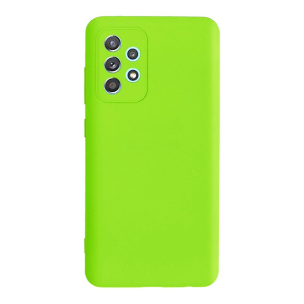 Силиконовый чехол для Samsung A52/A52s Silicone Case Full Neon Green
