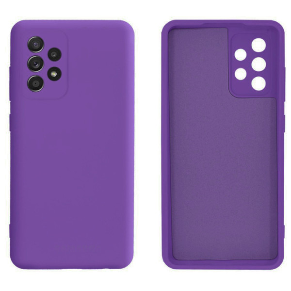 Силиконовый чехол для Samsung A52/A52s Silicone Case Full Purple