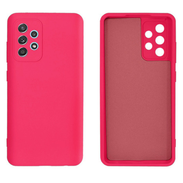 Силиконовый чехол для Samsung A52/A52s Silicone Case Full Raspberry Red