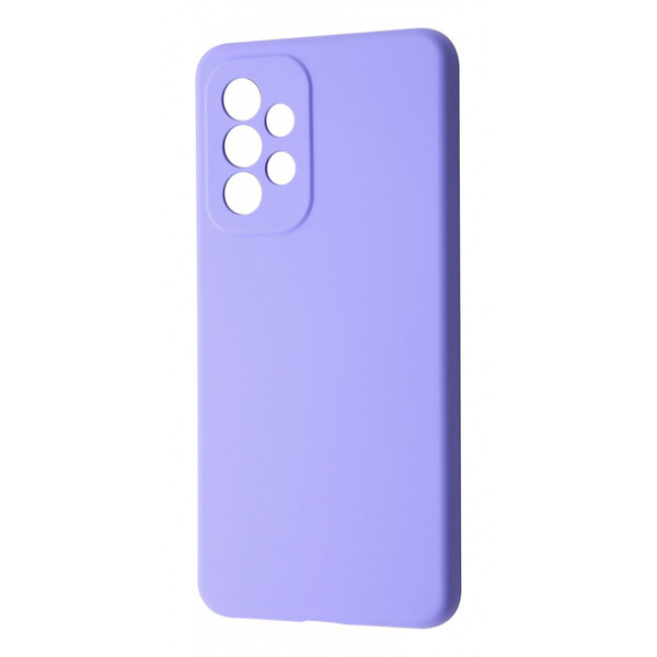 Силиконовый чехол для Samsung A53 5G Silicone Case Full Light Purple
