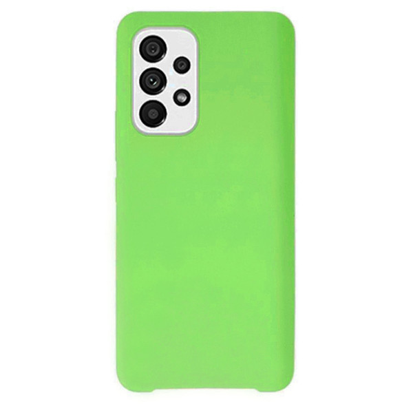 Силиконовый чехол для Samsung A53 5G Silicone Case Full Neon Green