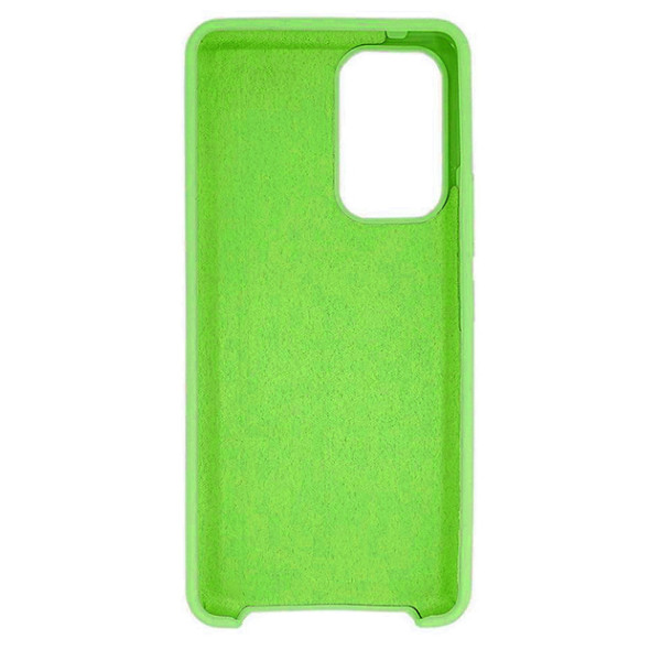 Силиконовый чехол для Samsung A53 5G Silicone Case Full Neon Green