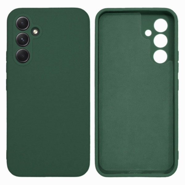 Силиконовый чехол для Samsung A54 5G Silicone Case Full Forest Green