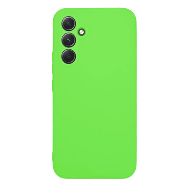 Силиконовый чехол для Samsung A54 5G Silicone Case Full Neon green